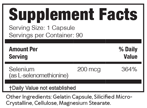 Brain Basics Ultra Pure Selenomethionine 90 Capsules Brain Bean Supplement - Conners Clinic