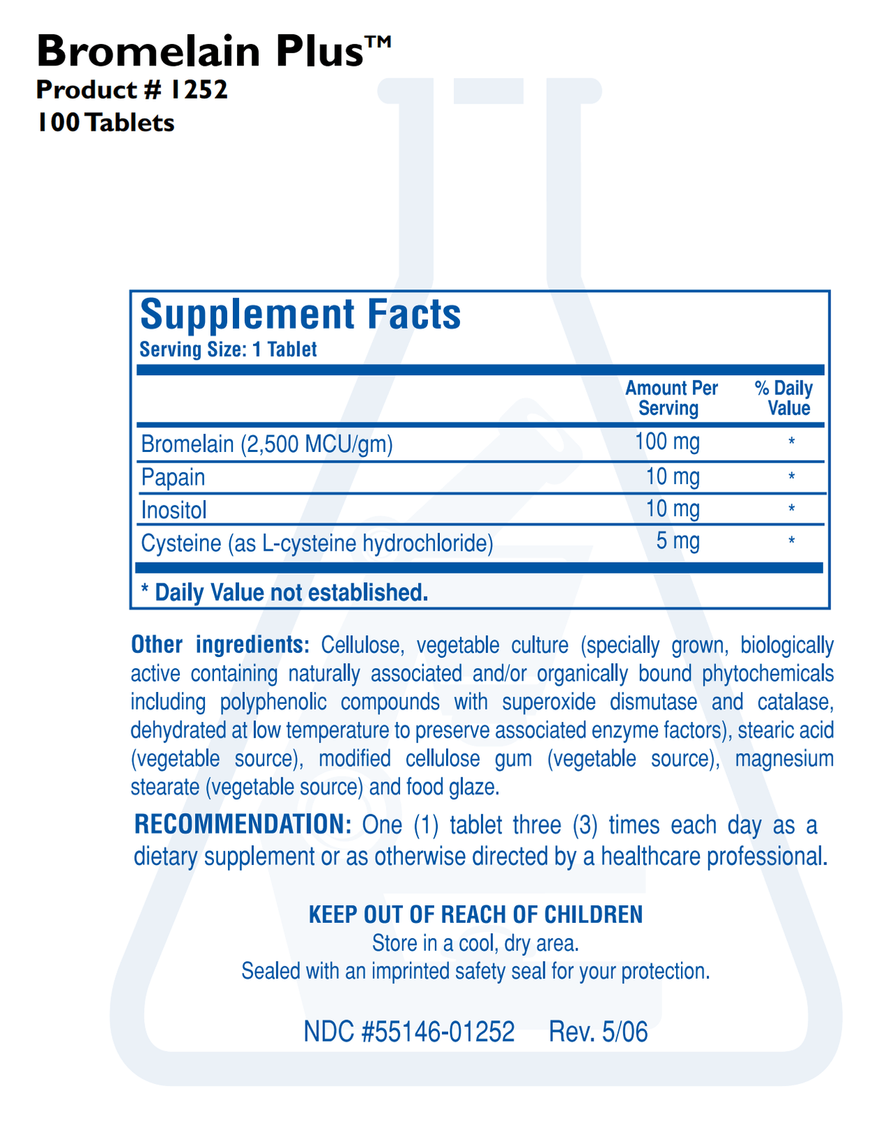 BROMELAIN PLUS (100T) Biotics Research Supplement - Conners Clinic