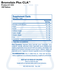 Thumbnail for BROMELAIN PLUS CLA (100T) Biotics Research Supplement - Conners Clinic