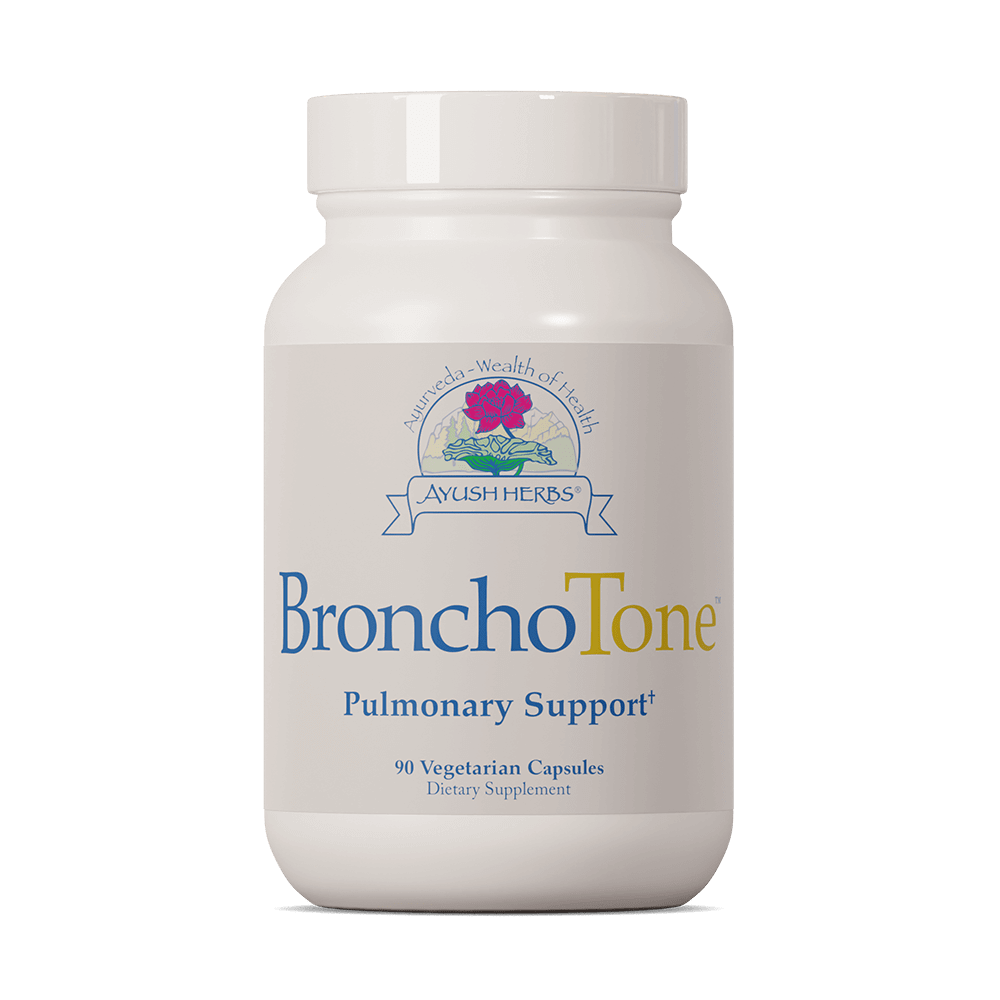 BronchoTone 90 Capsules Ayush Herbs - Conners Clinic