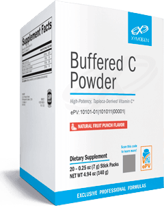 Buffered C Powder Fruit Punch 20 Servings Xymogen Supplement - Conners Clinic