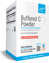 Thumbnail for Buffered C Powder Fruit Punch 20 Servings Xymogen Supplement - Conners Clinic