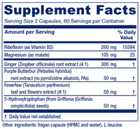 Thumbnail for Butterbur Extra 120 Capsules Vitanica Supplement - Conners Clinic