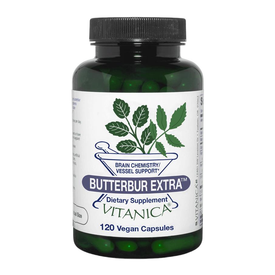 Butterbur Extra 120 Capsules Vitanica Supplement - Conners Clinic