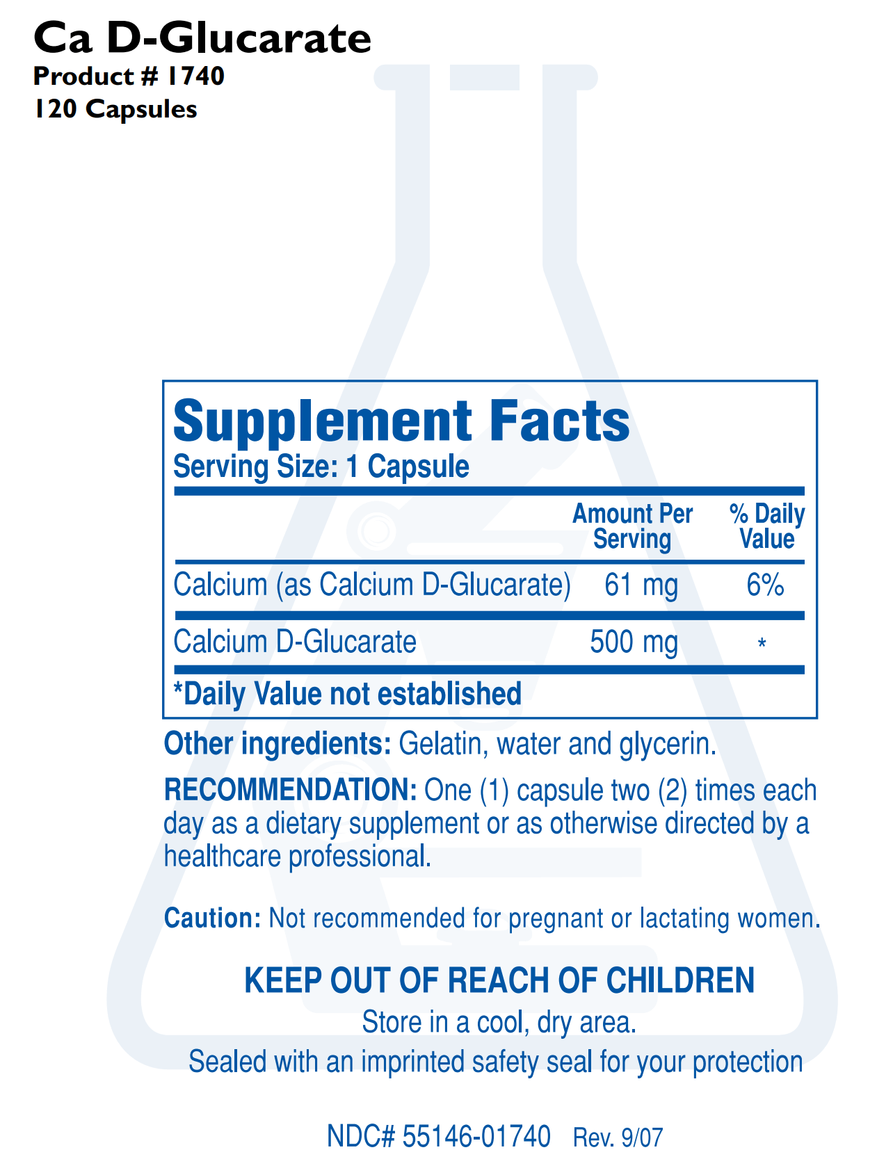 CA D-GLUCARATE (120C) Biotics Research Supplement - Conners Clinic