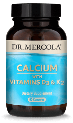 Calcium with Vitamins D3 & K2 - 90 Capsules Dr. Mercola Supplement - Conners Clinic