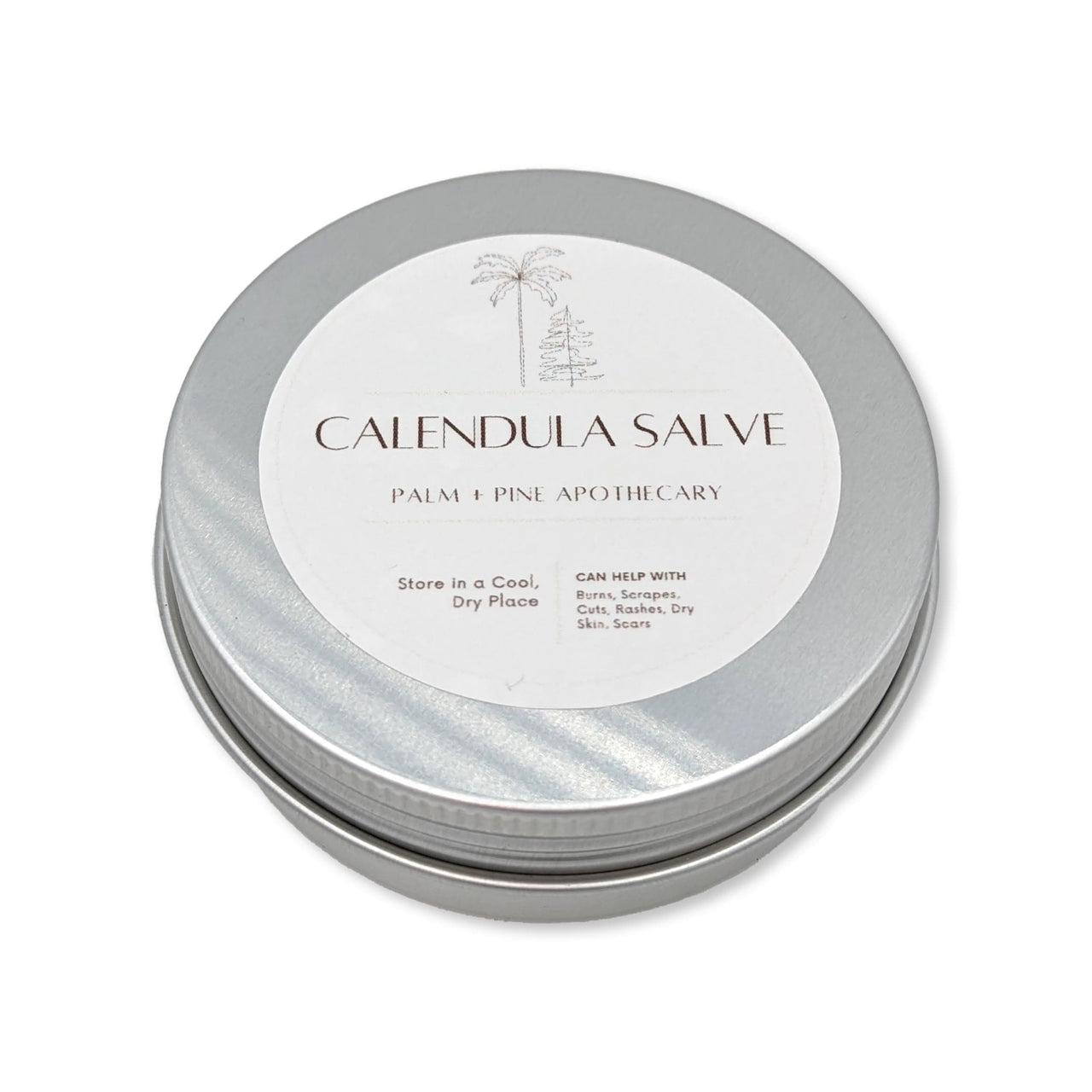 Calendula Salve - Organic Burn, Cuts, Scar Care - 1.5 oz Palm & Pine Apothecary Salve - Conners Clinic