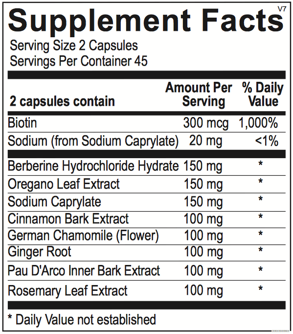 Candicid Forte - 180 Capsules Ortho-Molecular Supplement - Conners Clinic