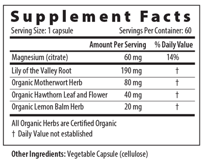 Cardiac Calm Px 60 Capsules Restorative Formulations Supplement - Conners Clinic