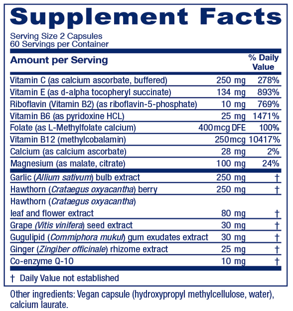 CardioBlend 120 Capsules Vitanica Supplement - Conners Clinic