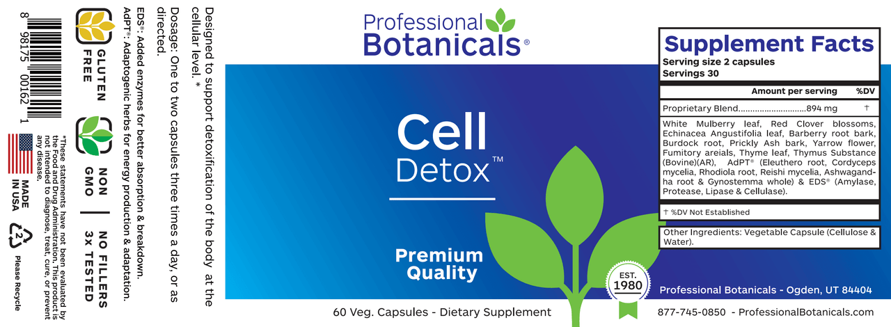 CELL DETOX (60C) Biotics Research Supplement - Conners Clinic