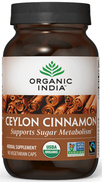 Thumbnail for Ceylon Cinnamon 90 Capsules Organic India Supplement - Conners Clinic