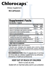 Thumbnail for CHLOROCAPS (90C) Biotics Research Supplement - Conners Clinic