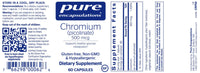 Thumbnail for Chromium (picolinate) 500 mcg 60 vcaps * Pure Encapsulations Supplement - Conners Clinic
