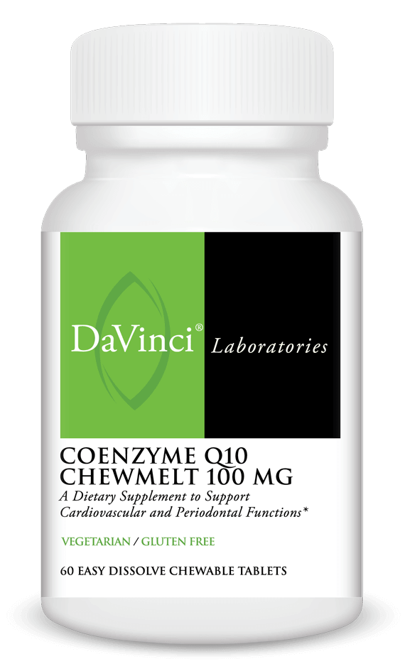 COENZYME Q10 CHEWMELT 100 mg 60 Tablets DaVinci Labs Supplement - Conners Clinic