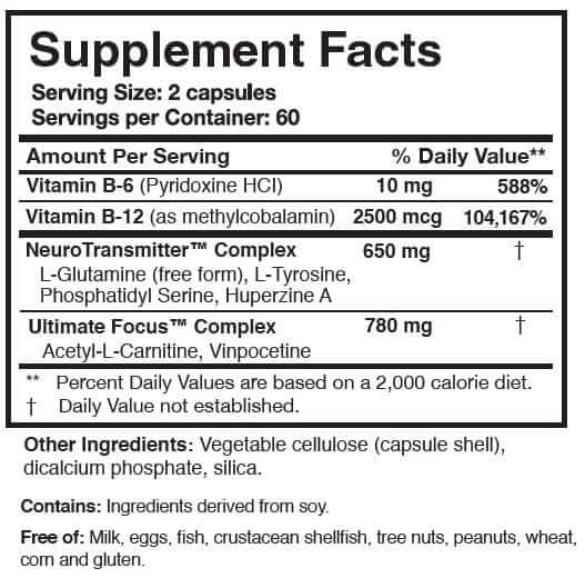 CogniCare - 120 Capsules Researched Nutritionals Supplement - Conners Clinic