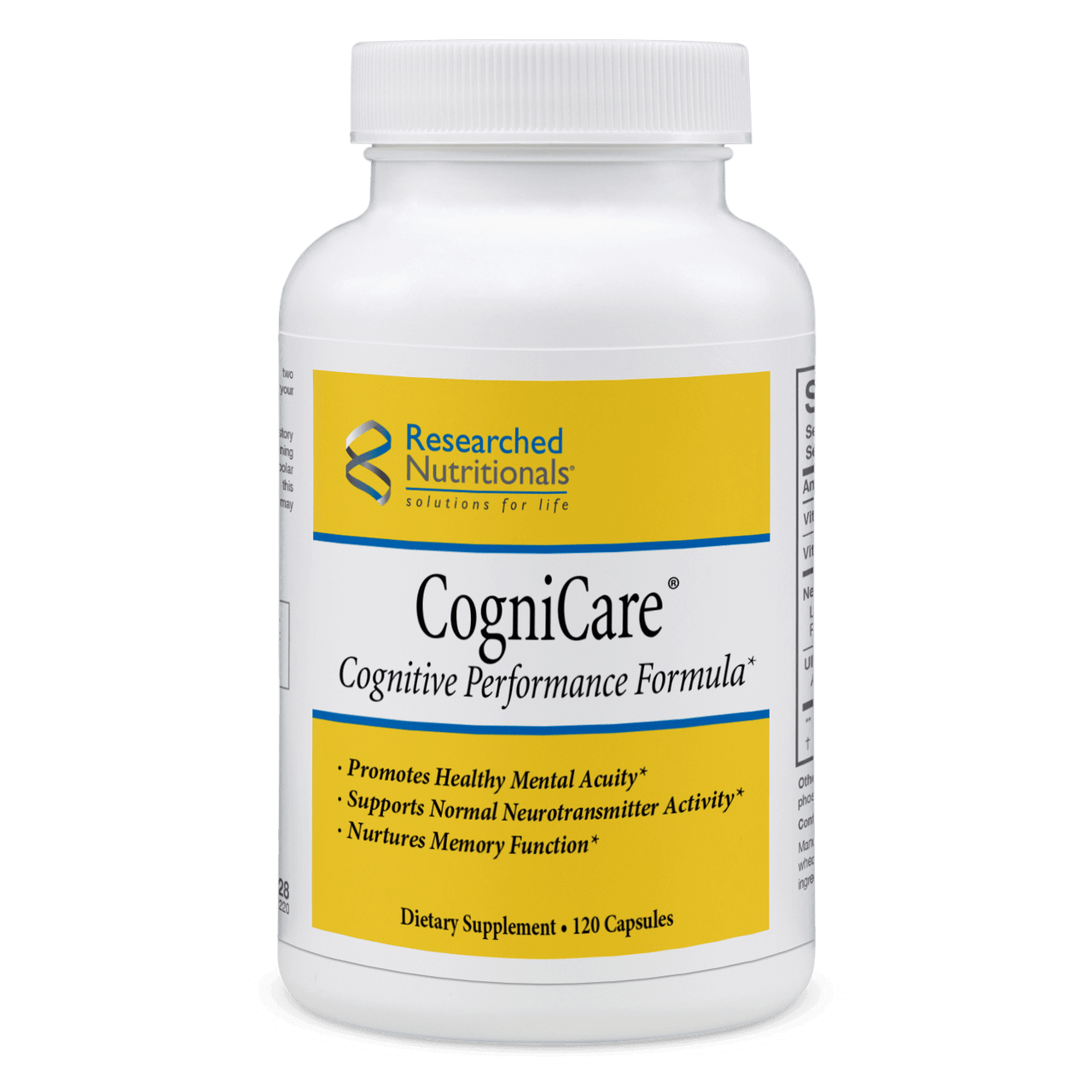 CogniCare - 120 Capsules Researched Nutritionals Supplement - Conners Clinic