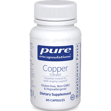Copper (citrate) 60 vcaps * Pure Encapsulations Supplement - Conners Clinic