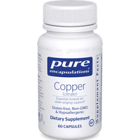 Thumbnail for Copper (citrate) 60 vcaps * Pure Encapsulations Supplement - Conners Clinic