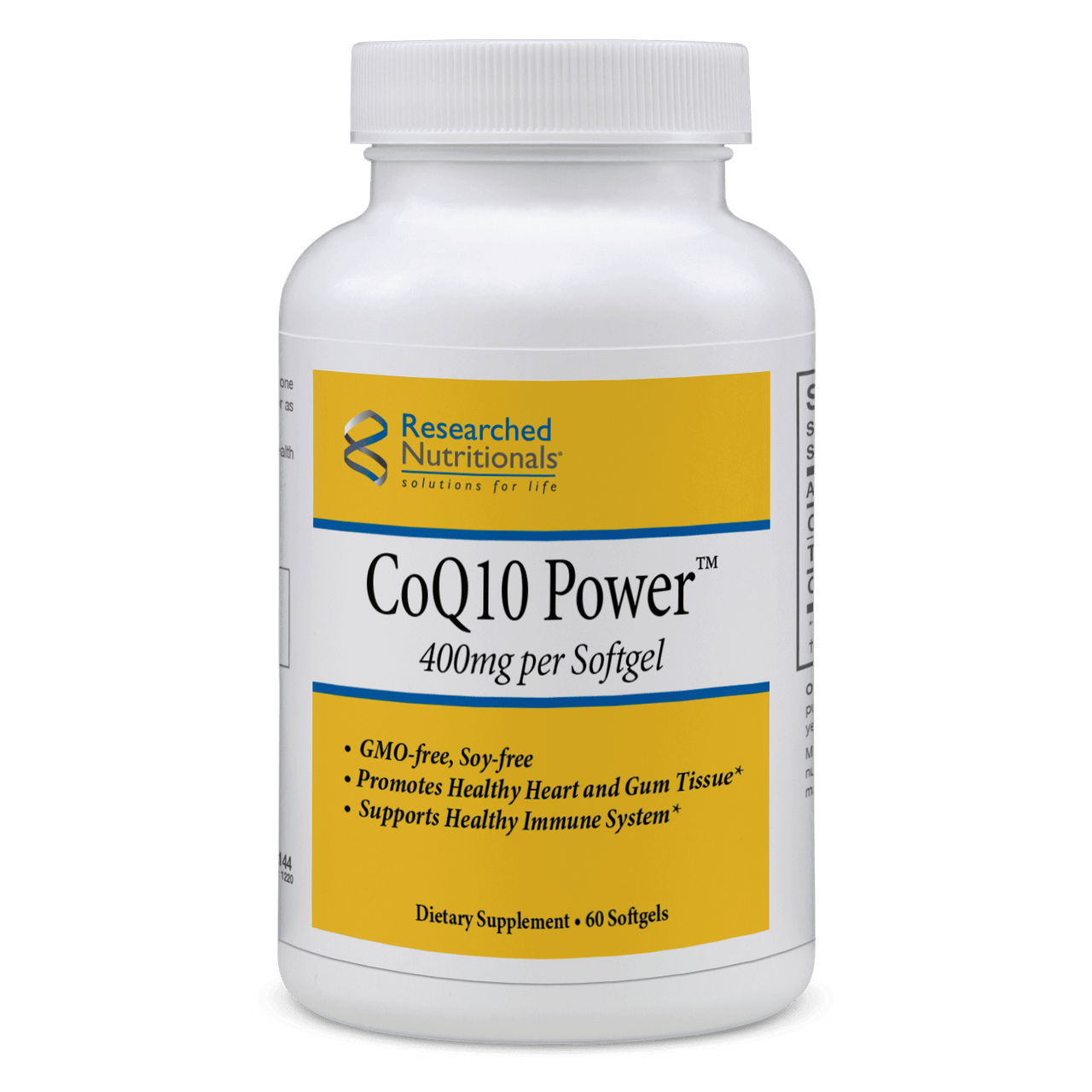 CoQ10 Power - 60 Softgels Researched Nutritionals Supplement - Conners Clinic