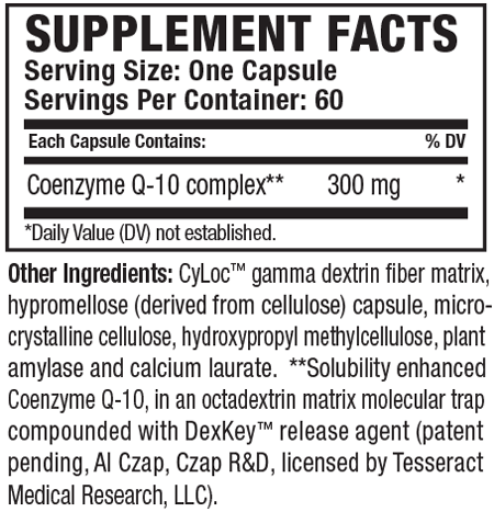 CoQ10 Pro 60 Capsules Tesseract Medical Research Supplement - Conners Clinic