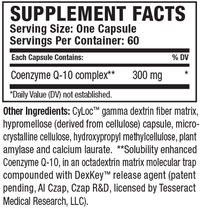 Thumbnail for CoQ10 Pro 60 Capsules Tesseract Medical Research Supplement - Conners Clinic