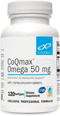 CoQmax™ Omega 50 mg. -  120 Softgels Xymogen Supplement - Conners Clinic