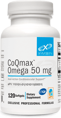 Thumbnail for CoQmax™ Omega 50 mg. -  120 Softgels Xymogen Supplement - Conners Clinic