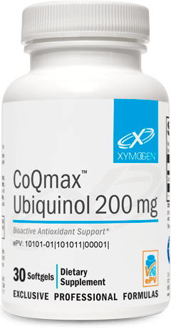 CoQmax™ Ubiquinol 200 mg -  30 Softgels Xymogen Supplement - Conners Clinic