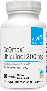 Thumbnail for CoQmax™ Ubiquinol 200 mg -  30 Softgels Xymogen Supplement - Conners Clinic