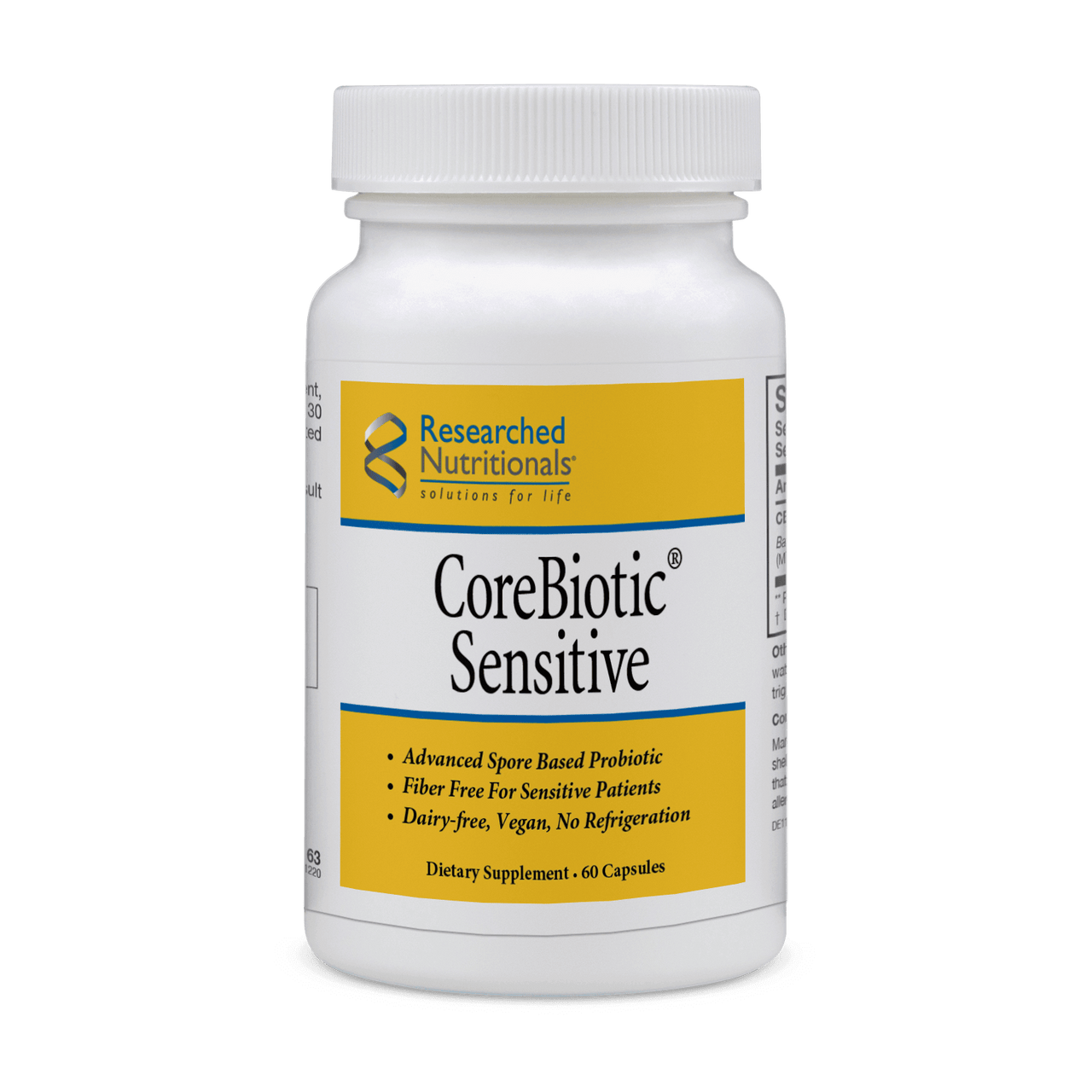 CoreBiotic® Sensitive - 60 Capsules Researched Nutritionals Supplement - Conners Clinic