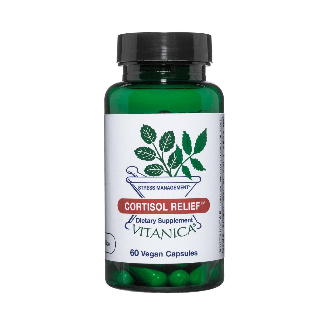 Cortisol Relief 60 Capsules Vitanica Supplement - Conners Clinic