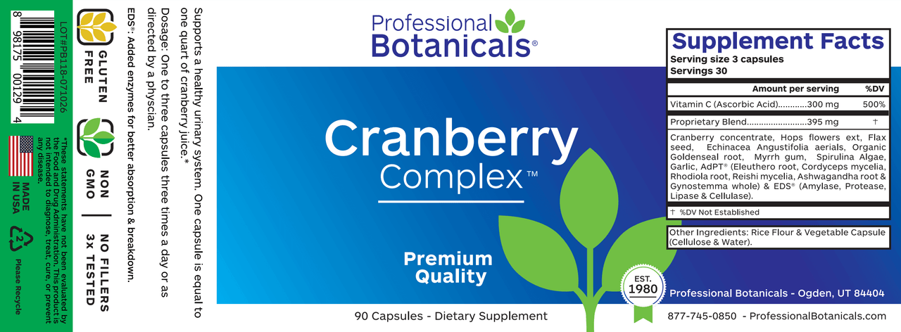 CRANBERRY COMPLEX (90C) Biotics Research Supplement - Conners Clinic