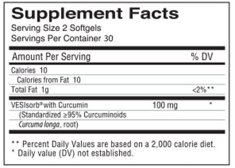 CurcuVES 60 Softgels TruGen3 Supplement - Conners Clinic