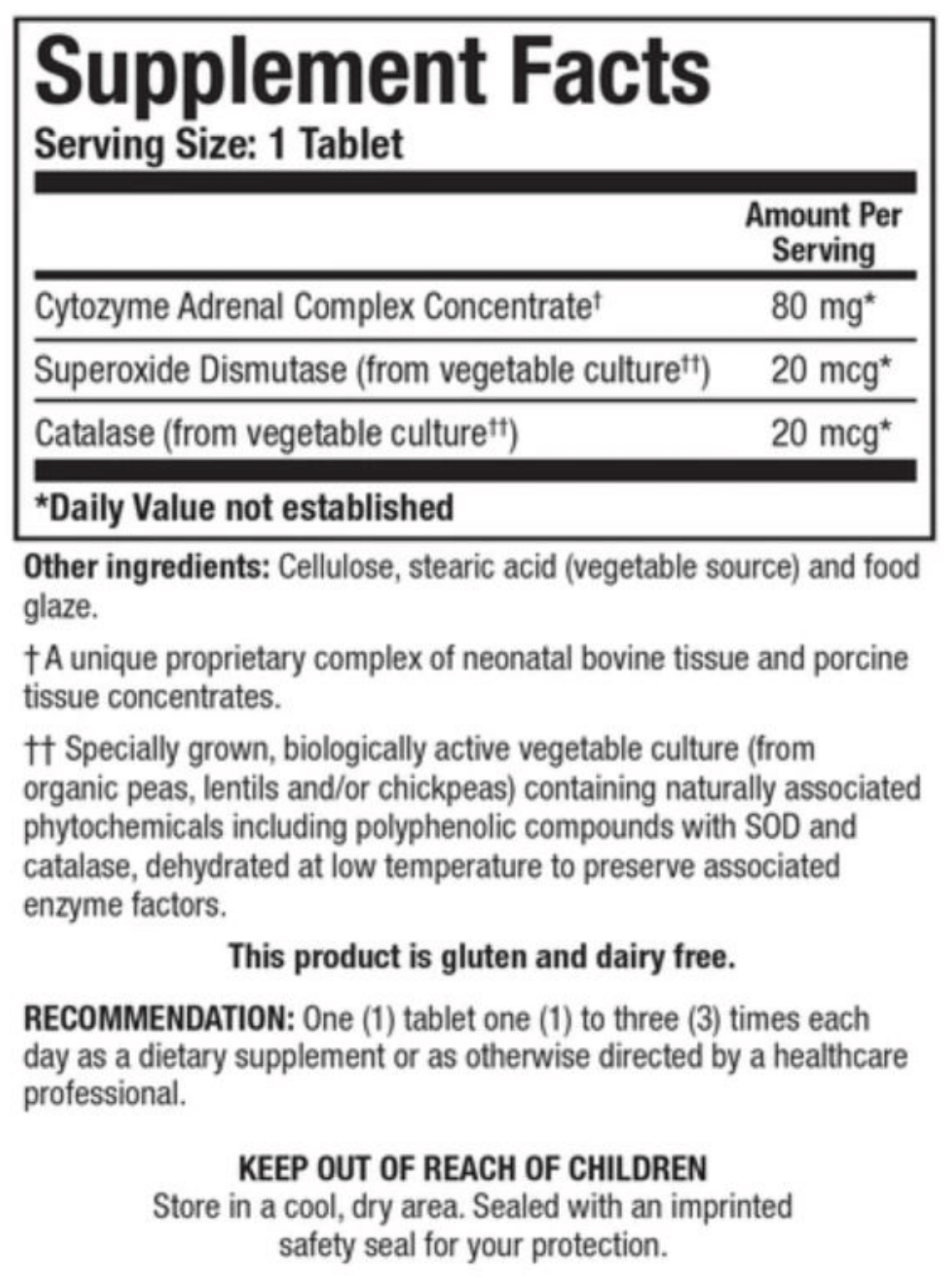 CYTOZYME-AD (180T) Biotics Research Supplement - Conners Clinic