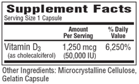 Thumbnail for D3-50 100 Capsules Bio-Tech Pharmacal Supplement - Conners Clinic