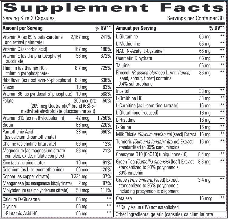 Detoxication Factors 60 caps * Integrative Therapeutics Supplement - Conners Clinic