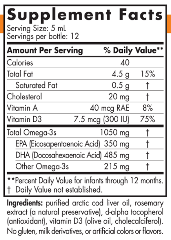 DHA Infant 2 fl oz Nordic Naturals Supplement - Conners Clinic