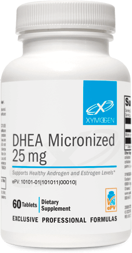DHEA Micronized 25mg. -  60 Tablets Xymogen Supplement - Conners Clinic