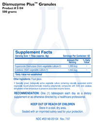 Thumbnail for DISMUZYME PLUS GRANULES (17.9OZ) Biotics Research Supplement - Conners Clinic