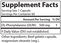 Thumbnail for DL-Phenylalanine 60 Capsules Carlson Labs Supplement - Conners Clinic