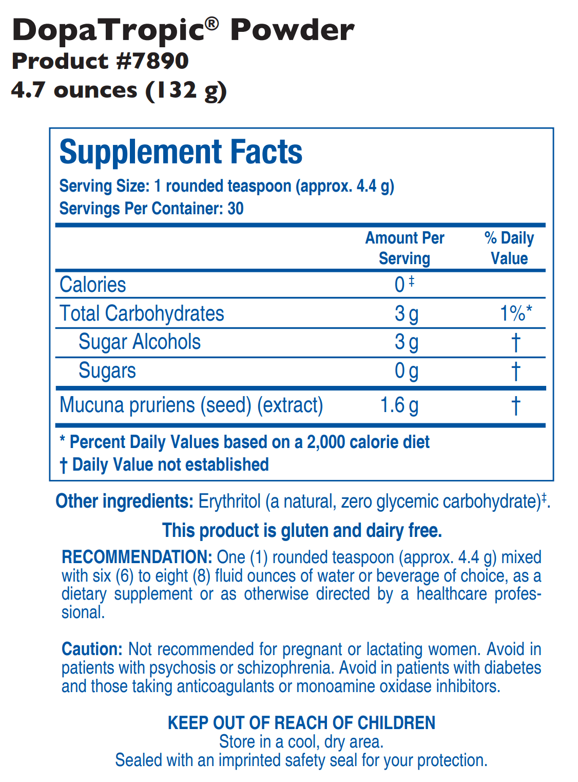 DOPATROPIC POWDER (5 OZ) Biotics Research Supplement - Conners Clinic