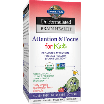 Dr. Formulated Attention Kids 60 tabs * Gardens of Life Supplement - Conners Clinic