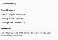 Thumbnail for Dual Phase Detox  - 60 caps Conners Clinic Supplement - Conners Clinic