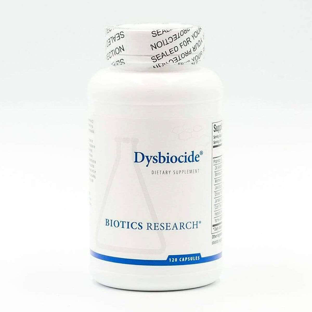 Dysbiocide - 120 Capsules Biotics Research Supplement - Conners Clinic