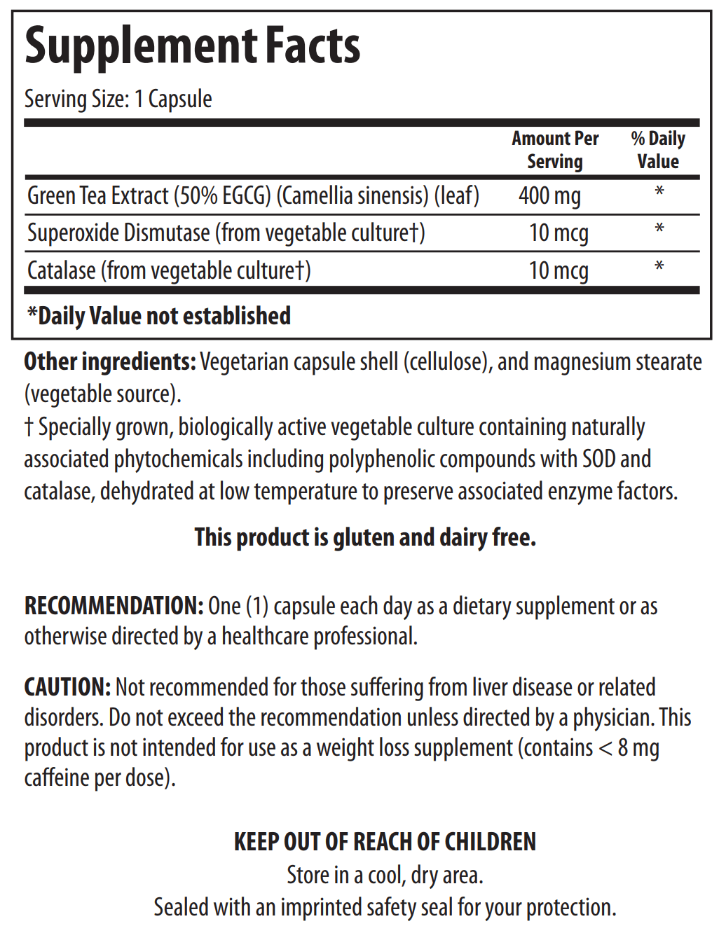 EGCG-200MG (60C) Biotics Research Supplement - Conners Clinic