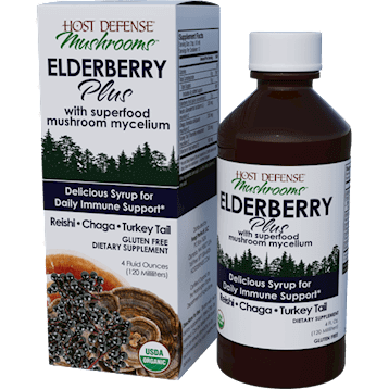 Elderberry Plus Syrup 4 fl oz Host Defense Supplement - Conners Clinic