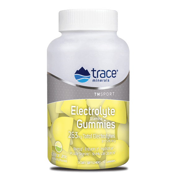 Electrolyte Stamina Gummies Lemon Lime 90 Gummies Trace Minerals Supplement - Conners Clinic