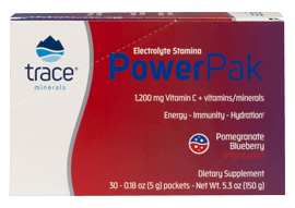 Electrolyte Stamina Power Pak Pomegranate Blueberry 30 Servings Trace Minerals Supplement - Conners Clinic