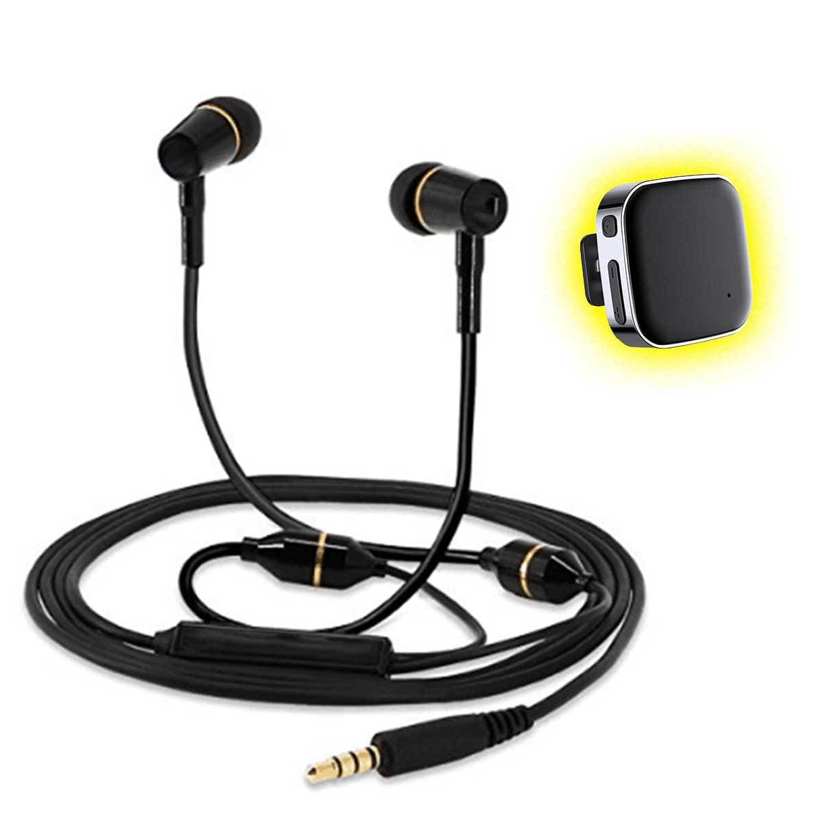 EMF Blocking, Radiation Protection Headphones/Ear Buds - Air Tube Technology Conners Clinic Equipment Black Headphones + Bluetooth Adapter - Conners Clinic